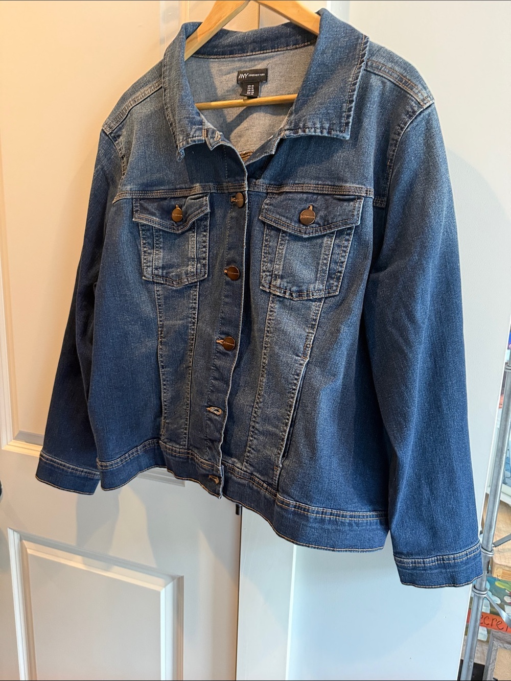 Jones New York Blue Denim Jean Jacket